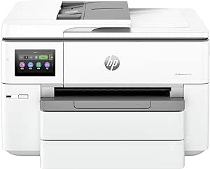 HP OfficeJet Pro 9730e Wide Format Wireless All-in-One Color Inkjet Printer, Print, scan, Copy, ADF, Duplex Printing Best-for-Office, 3 Months of Ink Included (537P6A)