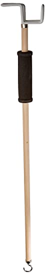 Sammons Preston 26" Deluxe Dressing Stick and Sock Puller with Button Hook, Belt & Stocking Donner, Disability Aid for Daily Independent Living, Lightweight Economy Assistant Tool for Getting Dressed