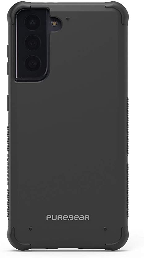 PureGear DualTek Case for Samsung Galaxy S21 5G 6.2 Inch, Military Tested and Approved Protection, Heavy-Duty Durable Protective Case with Drop Test Certification of 20 ft (Black)