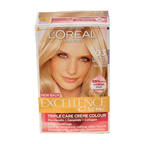 L'Oreal Excellence Crème Hair Colour, Lightest Natural Ash Blonde