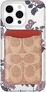 Coach Magnetic Phone Wallet / Card Holder - Compatible with MagSafe Phones and Cases - Signature Tan