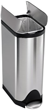 simplehuman Butterfly Step Trash Can Stainless Steel 30 L  79 Gal
