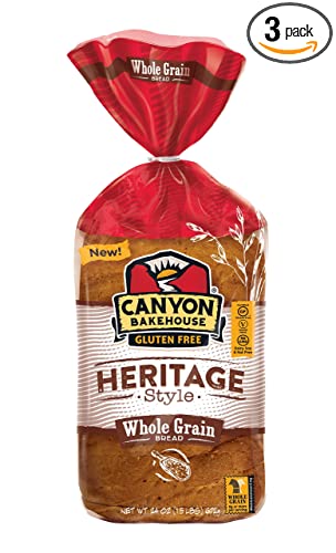 Canyon Bakehouse Heritage Style Whole Grain Gluten Free Bread, 24 oz. (Pack of 3)