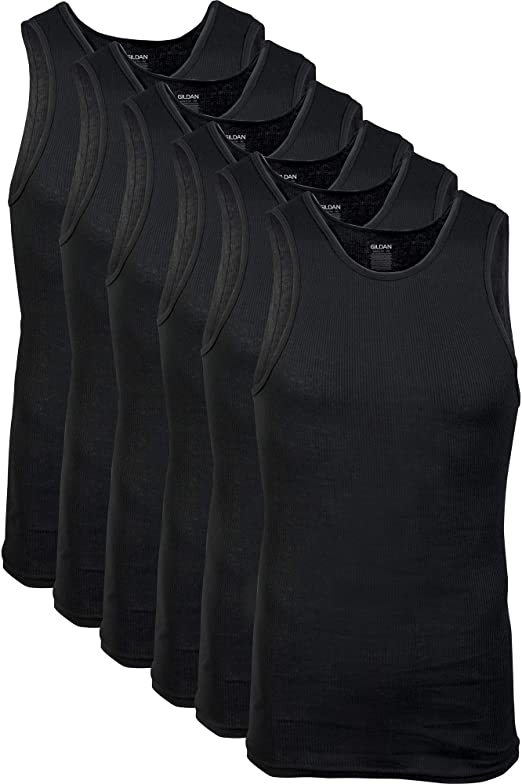 Gildan Men's A-Shirts Tanks Multipack