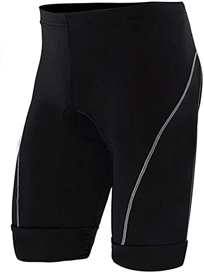ZITY Cycling Shorts for Mens,3D Padded Breathable Capri Pants Ankle Length Cycling Tights Elastic Waist
