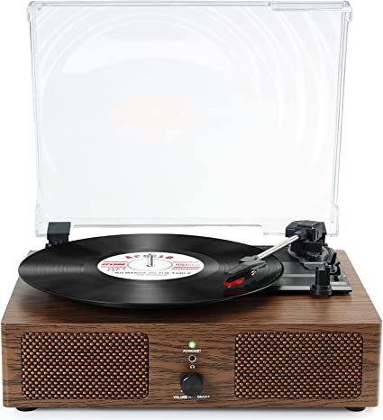 Record Player for Vinyl with Speakers Wireless Turntable for Records Vintage Portable LP Player with USB 3 Speed