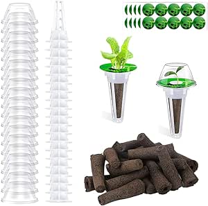 140pcs Seed Pod Kit for Aerogarden, Grow Anything Kit for Hydroponics, Hydroponics Supplies with 50 Grow Sponges, 50 Pod Labels, 12 Baskets, 12 Planting Domes,