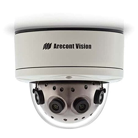 Arecont Vision AV12186DN | 12 Megapixel 180degrees WDR Panoramic IP Camera, 5.2 fps, Day/Night, 5.4mm f/2.0 IR Lens, IP66, IK-10 Vandal Resistant Dome
