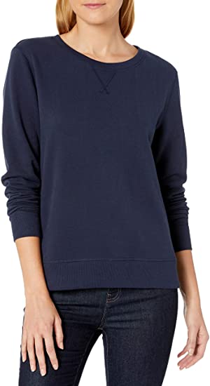 Amazon Essentials Women's French Terry Fleece Crewneck Sweatshirt