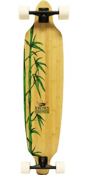 Krown Krex 2 Bamboo Freestyle Complete Longboard, 9.25x41-Inch