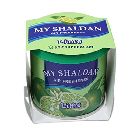 My Shaldan Japanese Car Cup-Holder Natural Air Freshener Cans (Lime Scented)