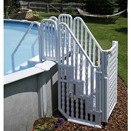 Easy Step Pool Entry System with Gate