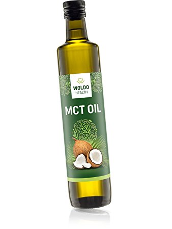 WoldoHealth MCT Oil C8 and C10 pure 100% coconut flavorless & odorless 500ml