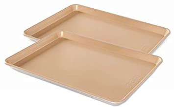 Nordicware 43154AMZ Naturals Aluminum Nonstick Half Sheet, 2-Pack