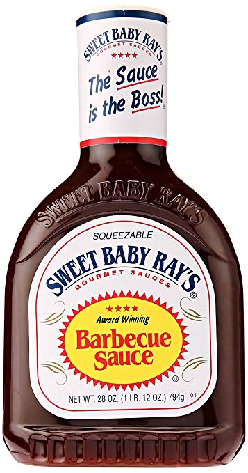 SWEET BABY RAY'S Barbecue Sauce Bottle, 28 oz