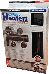 Oxford - EL691Z Heaterz Premium Touring Grips, Black, 7/8" Bars