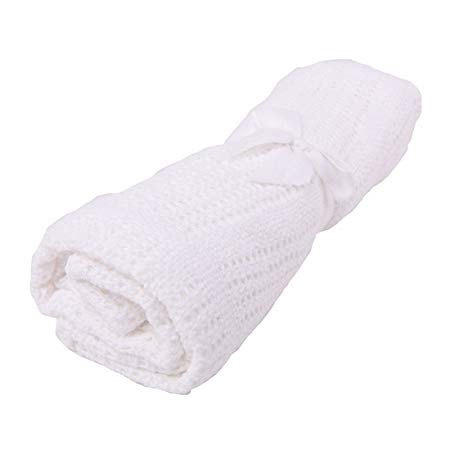 Niuniu Daddy Cellular Baby Blanket (White)