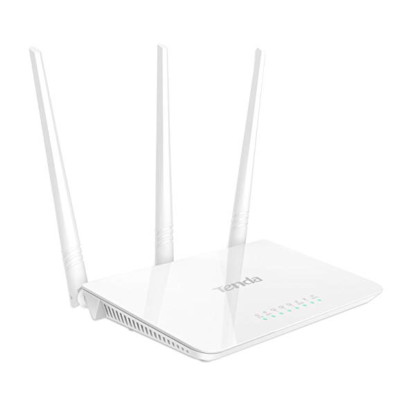 Tenda N300 Wireless Wi-Fi Router with High Power 5dBi Antennas (F3)