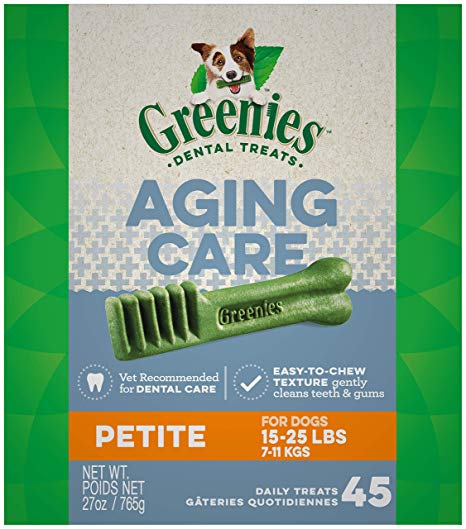 GREENIES Senior Aging Care Dental Dog Treats, 27 oz. Pack