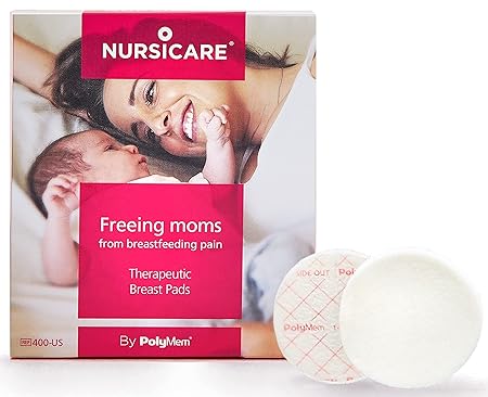 Nursicare Therapeutic Breast Pads for Wounded, Cracked, Painful Nipples, Pack of 6 Each