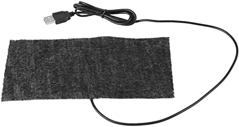 USB Heating Film, 1 PCS Black 5V USB Carbon Fiber Heating Mat 7.87x3.94in Mouse Pad Warm Blanket