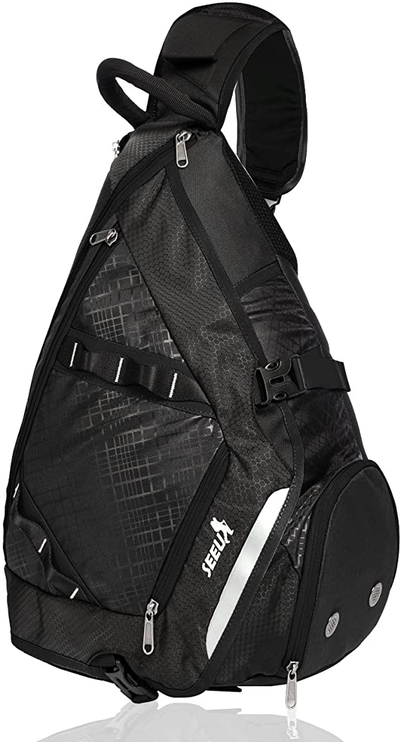 32L Oversized Sling Bag Backpack with Shoe Pocket, SEEU Lightweight Gym Backpack
