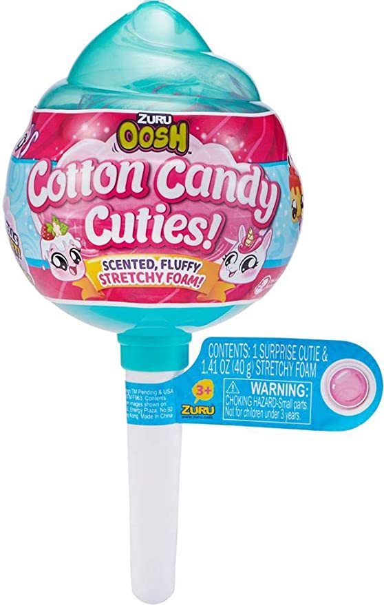 Zuru Oosh Slime Cotton Candy Cuties Medium Pop with Cutie Surprise - Stretchy Foam Series 1 Random Packaging