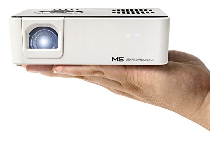 AAXA M5 Mini Portable Business Projector with Built-in Battery, 900 Lumens High Brightness, Native WXGA HD Resolution, Onboard Media Player, 20,000 Hours LED