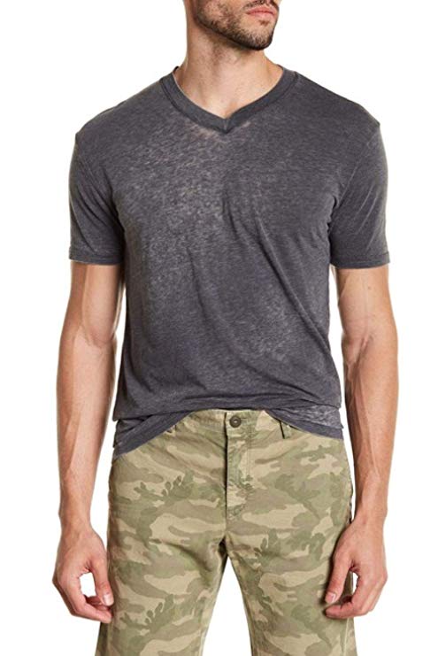 Mr. Swim Men's Short Sleeve V-Neck Tee - Casual Moisture Wicking T-Shirt