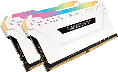 Corsair Vengeance RGB PRO 16GB (2x8GB) DDR4 3600MHz C18 LED Desktop Memory, White