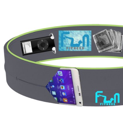 #1 Premium Running Belt ★ Fitness Waist Pack ★ Best Fit for Large Phones including iPhone 6   and Note 4 ★ Perfect for Workout and Outdoor Activities ★ Lifetime Guarantee ★ FATHER'S DAY DEALS