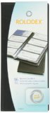 Rolodex Vinyl Business Card Book with A-Z Tabs Holds 96 Cards of 225 x 4 Inches Black 67467