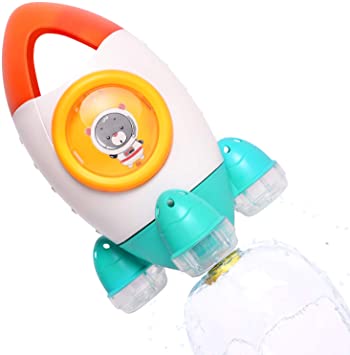 iPlay, iLearn Baby Bath Toy, Fun Bath Time Tub Toy, Spray Water Bathtub Toy, Space Rocket Fountain Shower Toys, Gift for 18 Months, 2, 3, 4, 5 Year Olds Infants Toddlers Boys Girls Kids Children