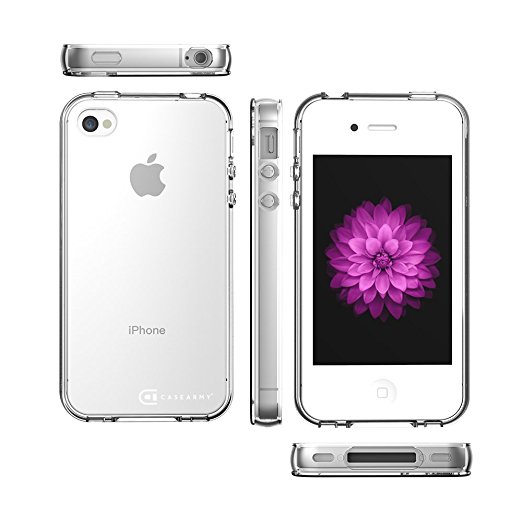 Apple iPhone 4 | 4S Case, Case Army Scratch-Resistant Slim Clear Case for Apple iPhone 4 | 4S | 4G Silicone Crystal Clear Shock-Dispersion Technology Cover with Bumper (Limited