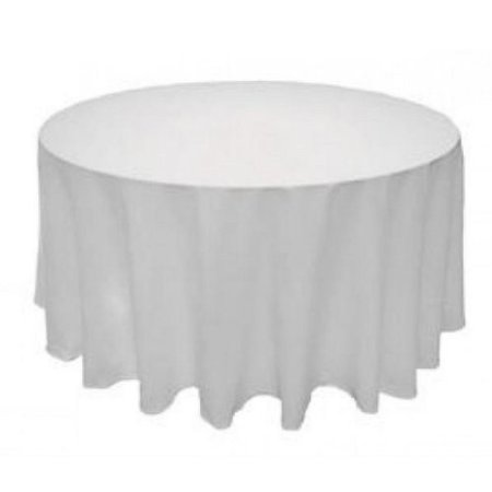 Nosiva Tablecloth Table Cover White Round Satin for Banquet Wedding Party Decor 90"
