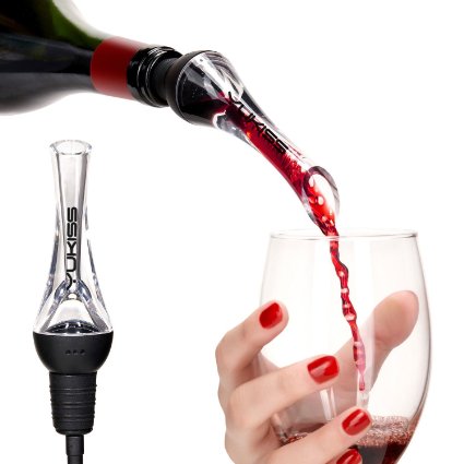 Wine Aerator - Yukiss® Premium Wine Decanter Pourer and Breather Excellent for Whiskey, Red Wine - Bar Equipment, Wine Dispenser and Spout for Men and Women