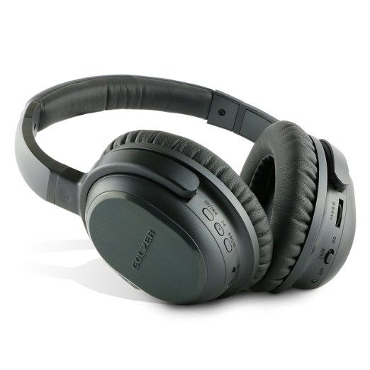 Golzer BANC-50 Bluetooth 4.1 High Fidelity Active Noise Cancelling Wireless OverEar Headphones w/ apt-x