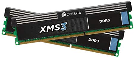 Corsair XMS3 8GB (2x4GB)  DDR3 1600 MHz (PC3 12800) Desktop Memory