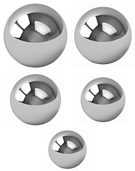 500 Piece Assorted Loose Bicycle Bearing Balls 1/8", 5/32", 3/16" 7/32" & 1/4"