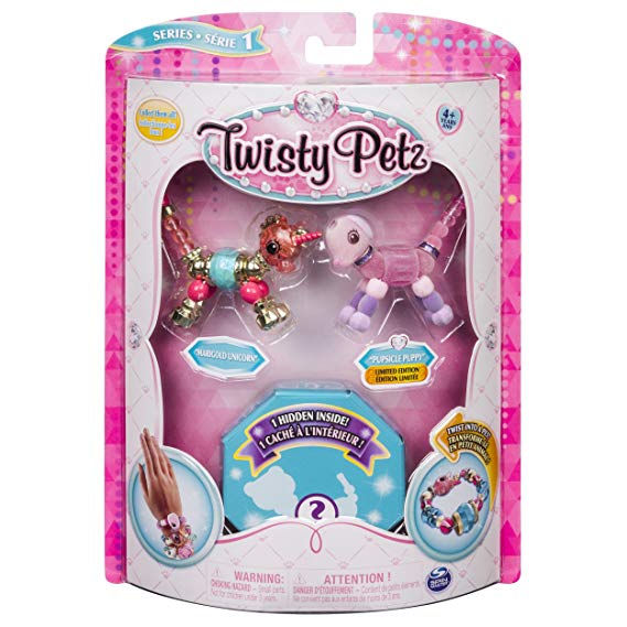 Twisty Petz - 3-Pack - Marigold Unicorn, Pupsicle Puppy and Surprise Collectible Bracelet Set for Kids