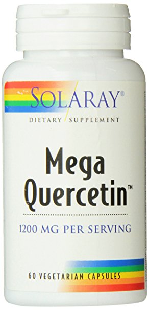 Solaray Quercetin Capsules, Mega 1200 mg, 60 Count