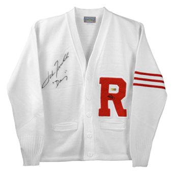 John Travolta Autographed Grease Rydell Letterman Sweater with Danny Inscription