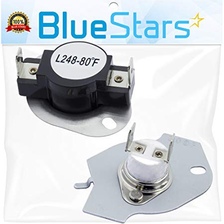 279769 Dryer Thermal Cut-Off Kit Replacement part by Blue Stars - Exact Fit for Whirlpool & Kenmore dryers - Replaces 3389946, 3398671, 3977394, 695563, ap3094224, 3390291