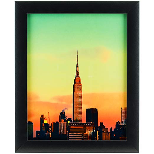 Craig Frames 1WB3BK 19 by 27-Inch Picture Frame, Smooth Wrap Finish, 1-Inch Wide, Black