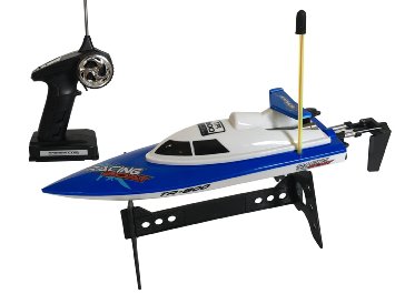 Top Race® Remote Control Water Speed Boat, Perfect Toy for Pools and Lakes "BLUE" 27Mhz (TR-800)