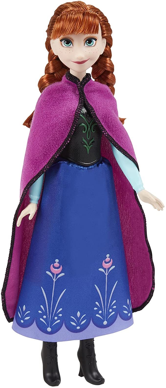 Disney's Frozen Shimmer Anna Fashion Doll, Skirt, Shoes, and Long Red Hair, Toy for Kids 3 Years Old and Up