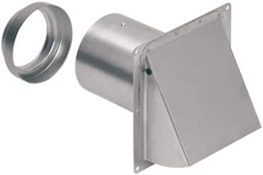 885AL Wall Cap, Aluminum, for 3" and 4" Round Duct