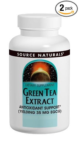 Source Naturals Green Tea Extract 500mg, 120 Tablets (Pack of 2)