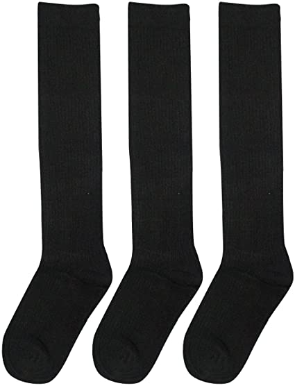 Big Girls' School Uniform Knee-High Socks (3-pack)