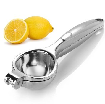Cyre Premium Quality Zinc Alloy Lemon Squeezer - Professional Manual Lime Juicer - Durable Cirturs Press, Silver